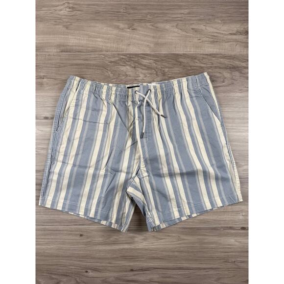 AE‎ 5.5” Lived-In Flex Trekker Short XL Blue White Striped - Picture 1 of 5